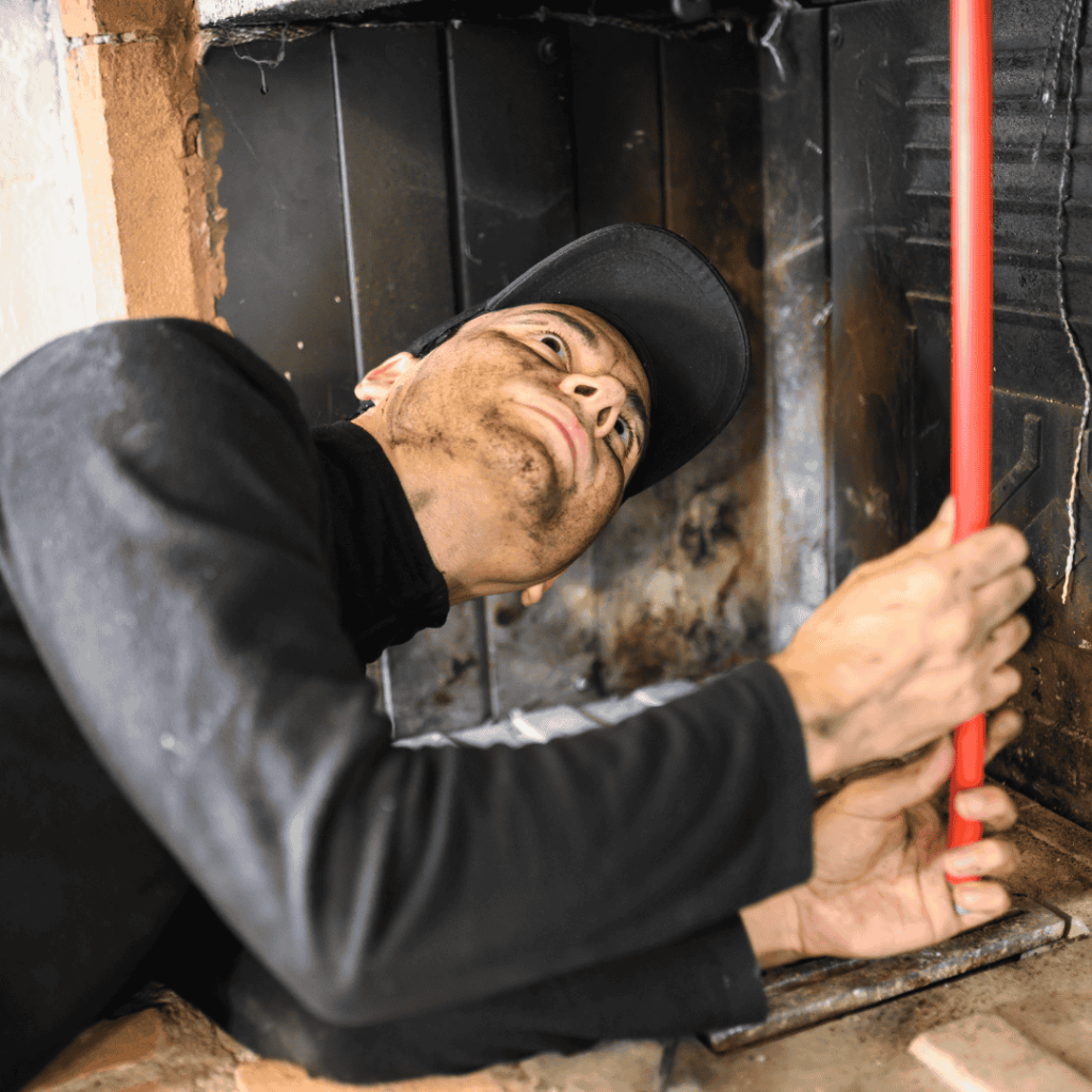 fireplace technician for services of chimney of america